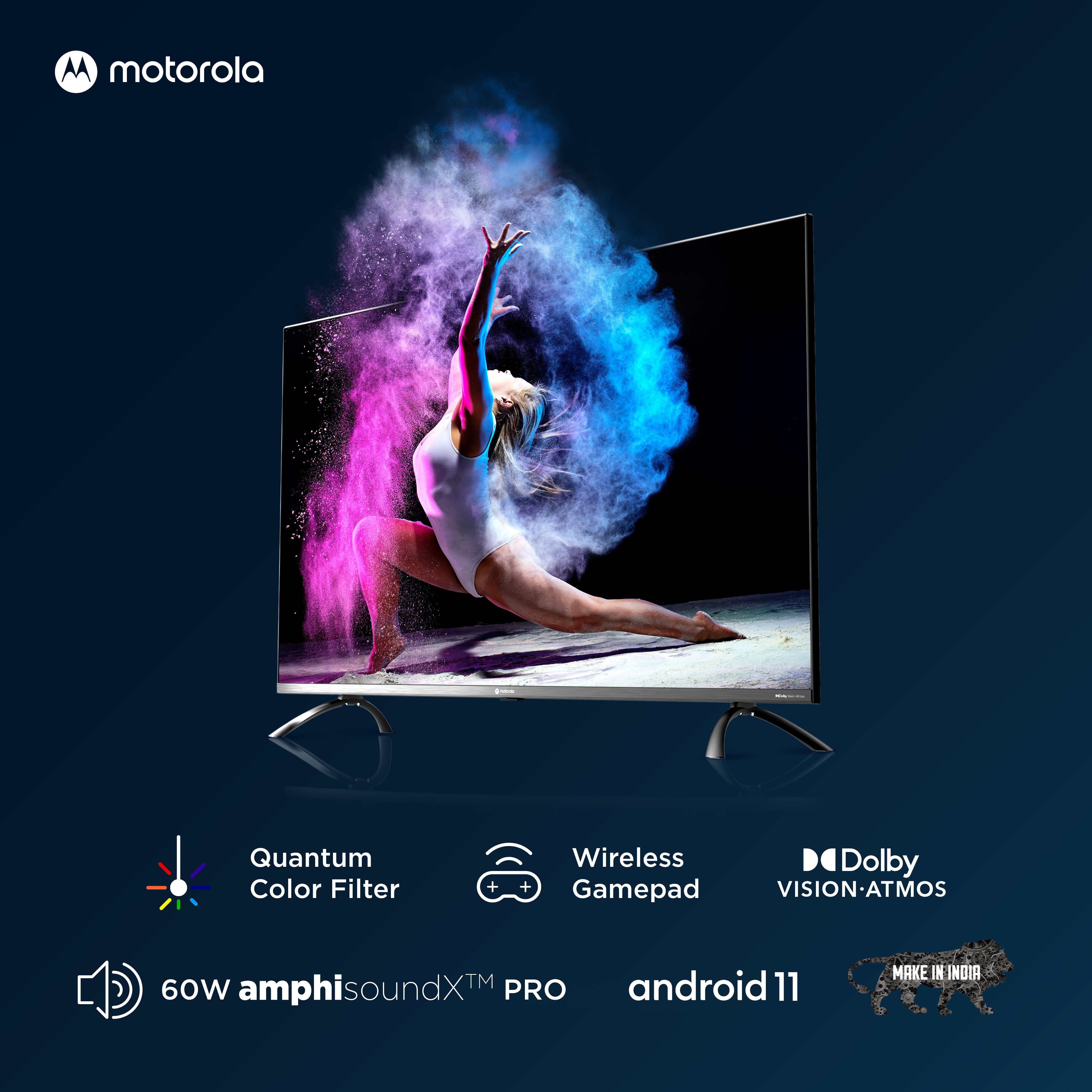 MOTOROLA Revou-Q (50 inch) Ultra HD (4K)VA Panel (50UHDAQMDT5Q) MOTOROLA Revou-Q (50 inch) Ultra HD (4K)VA Panel (50UHDAQMDT5Q)
