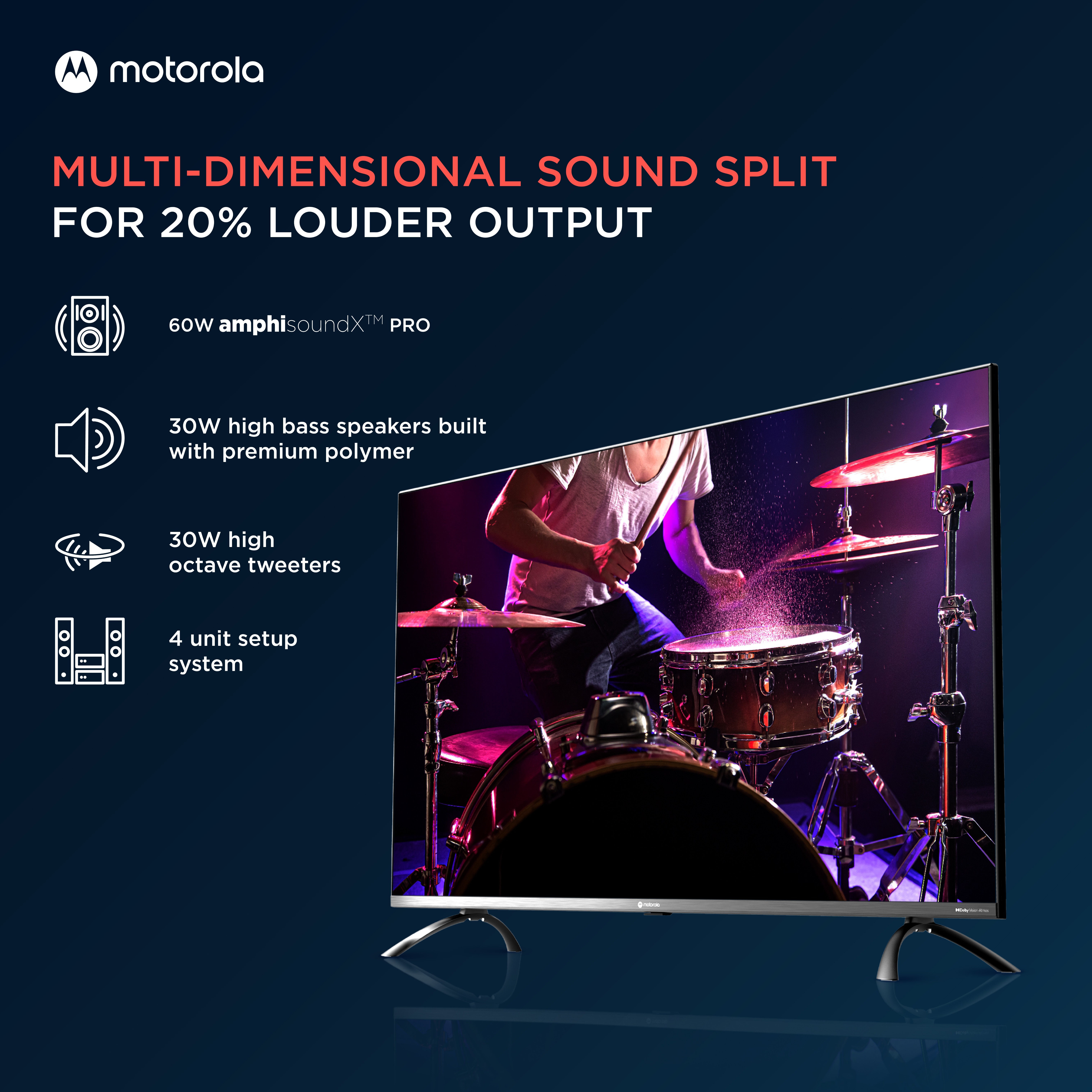 MOTOROLA Revou-Q (50 inch) Ultra HD (4K)VA Panel (50UHDAQMDT5Q) MOTOROLA Revou-Q (50 inch) Ultra HD (4K)VA Panel (50UHDAQMDT5Q)