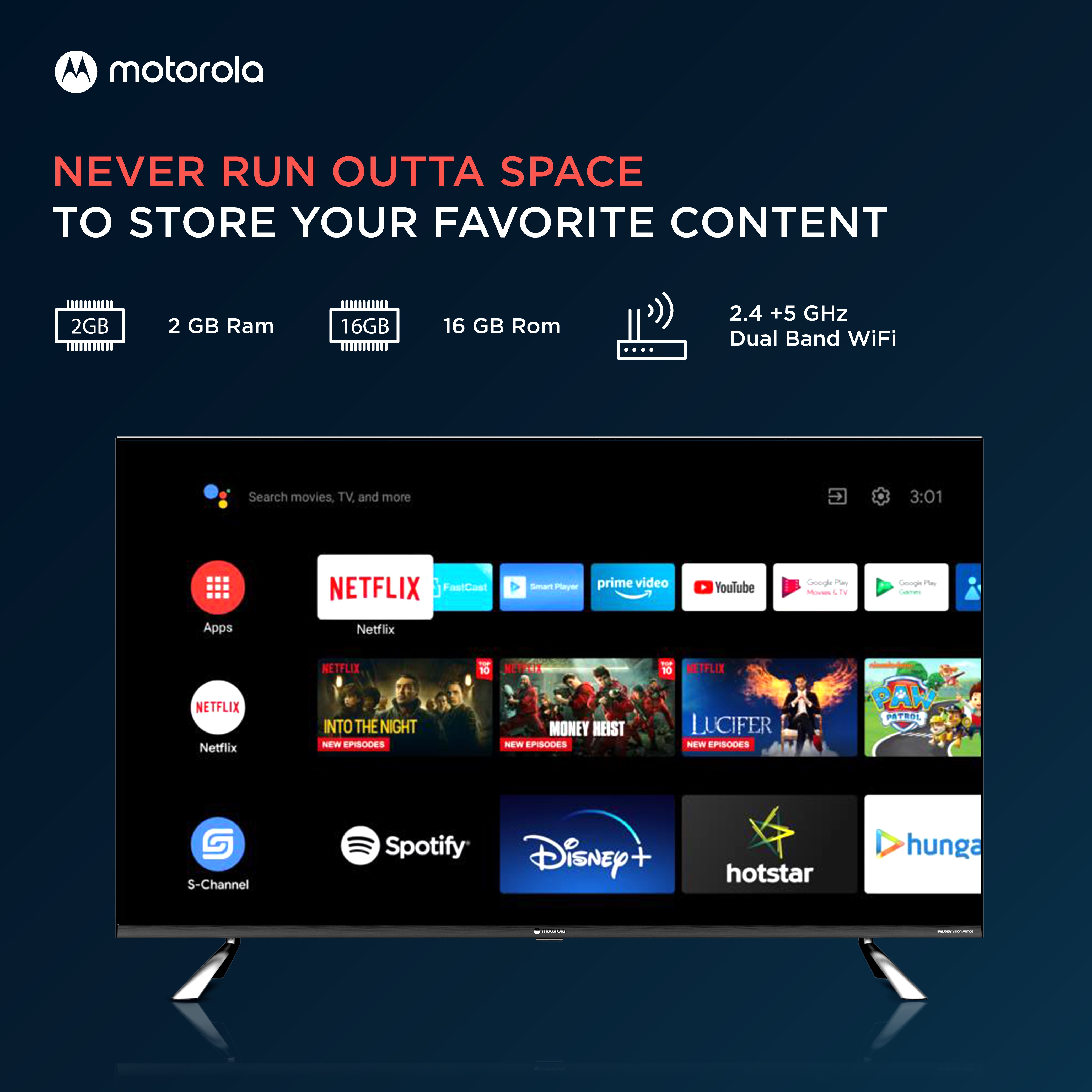 MOTOROLA Revou-Q (50 inch) Ultra HD (4K)VA Panel (50UHDAQMDT5Q) MOTOROLA Revou-Q (50 inch) Ultra HD (4K)VA Panel (50UHDAQMDT5Q)