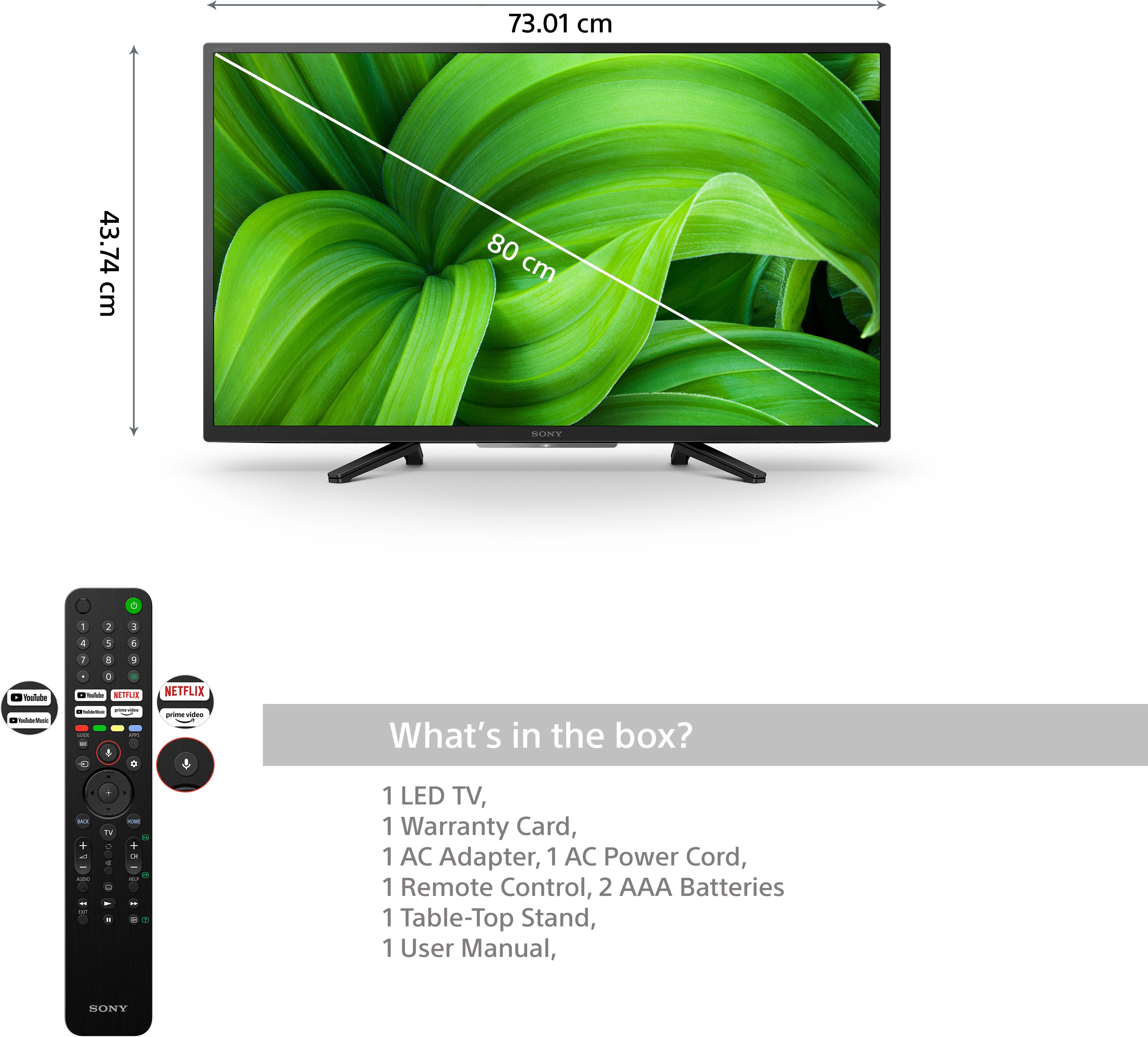 SONY  Bravia (32 inch) HD Ready (KD-32W830)