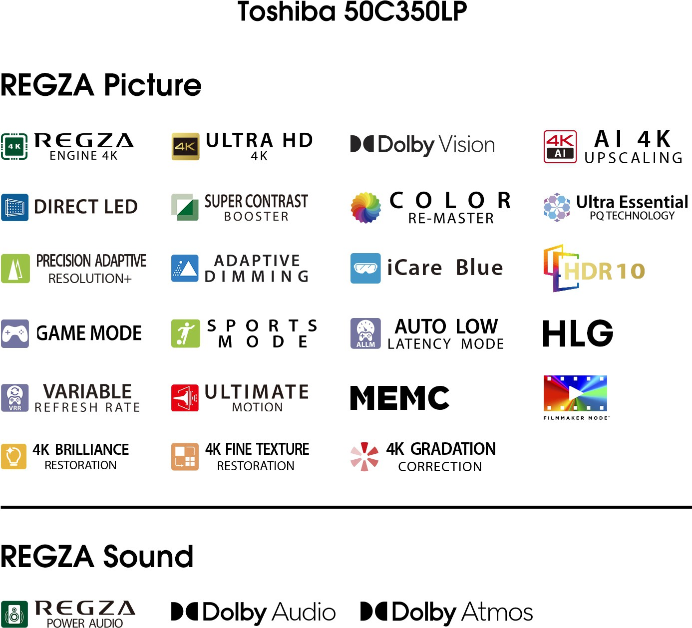 TOSHIBA  C350LP Series (50 inch) Ultra HD (4K)A+ Grade Ultra Vivid Panel (50C350LP)
