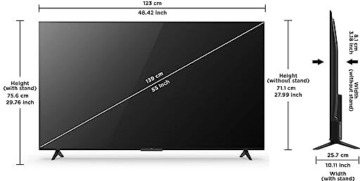 TCL P635 (55 inch) Ultra HD (4K)A+ Grade UHD 10-bit DLED (55P635) TCL P635 (55 inch) Ultra HD (4K)A+ Grade UHD 10-bit DLED (55P635)