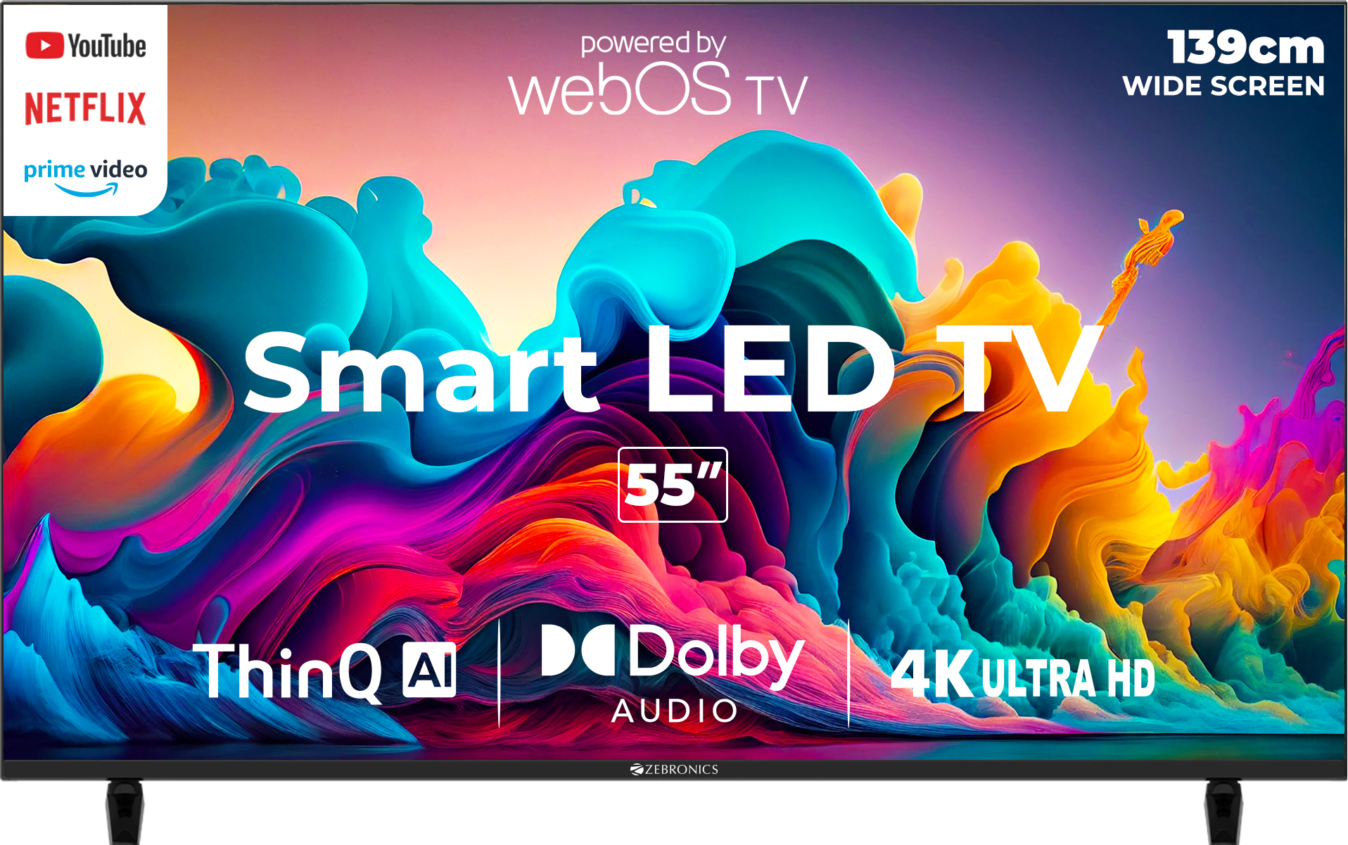 ZEBRONICS (55 inch) Ultra HD (4K) ( Zeb-55W2 )