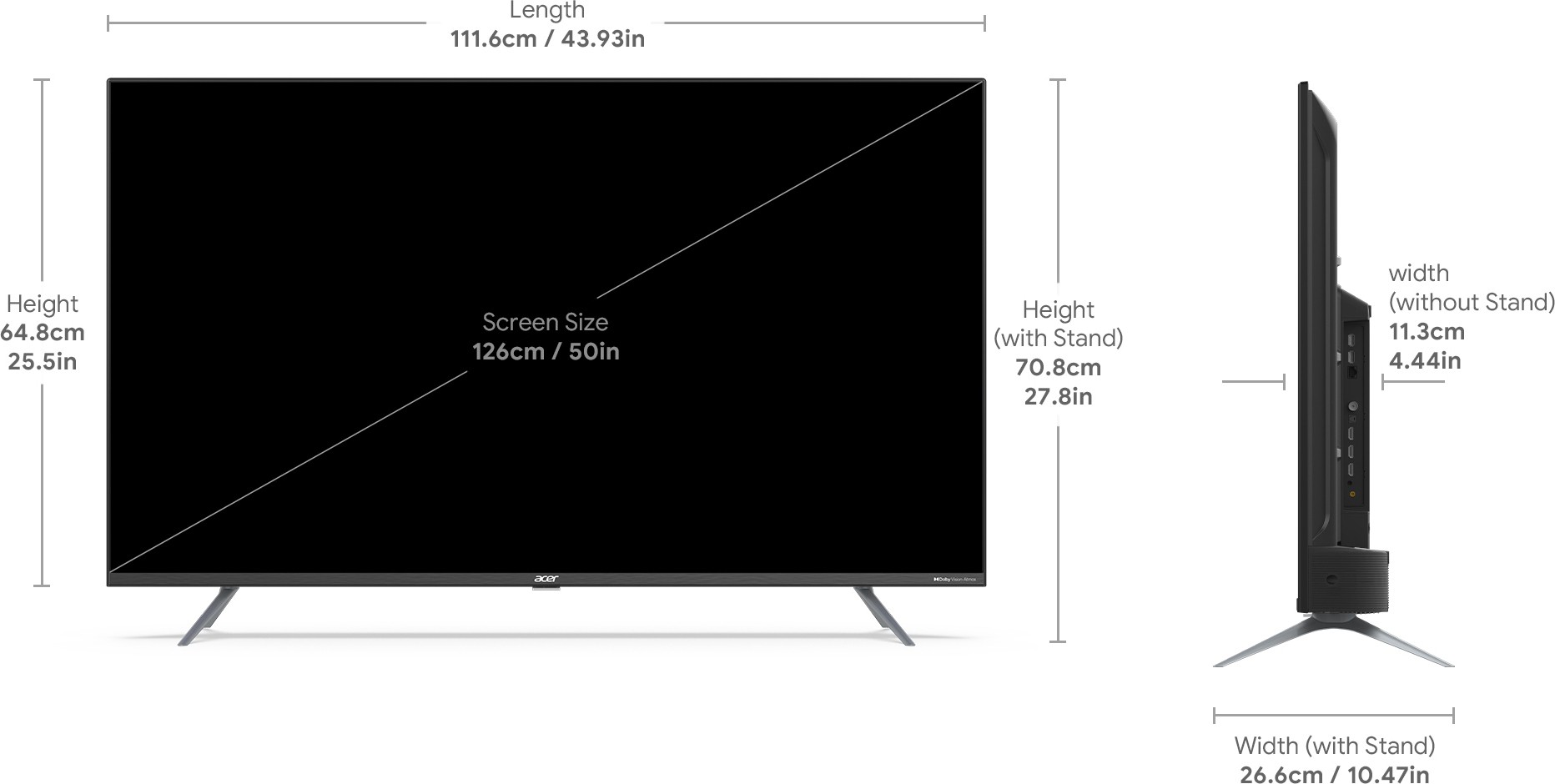 Acer (50 inch) Ultra HD (4K) (AR50AR2851UDPRO) Acer (50 inch) Ultra HD (4K) (AR50AR2851UDPRO)