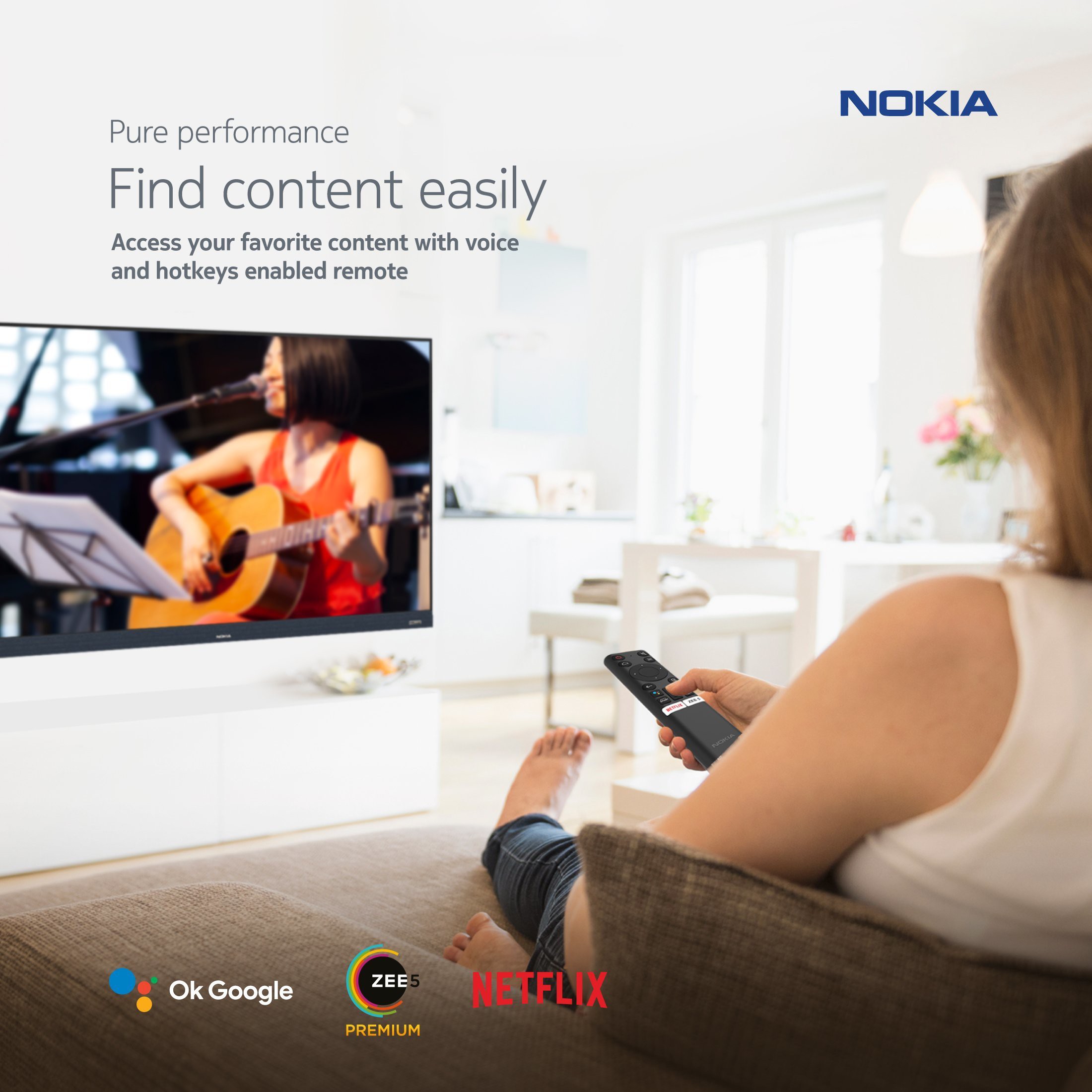 Nokia (65 inch) Ultra HD (4K)VA Panel (65TAUHDN) Nokia (65 inch) Ultra HD (4K)VA Panel (65TAUHDN)