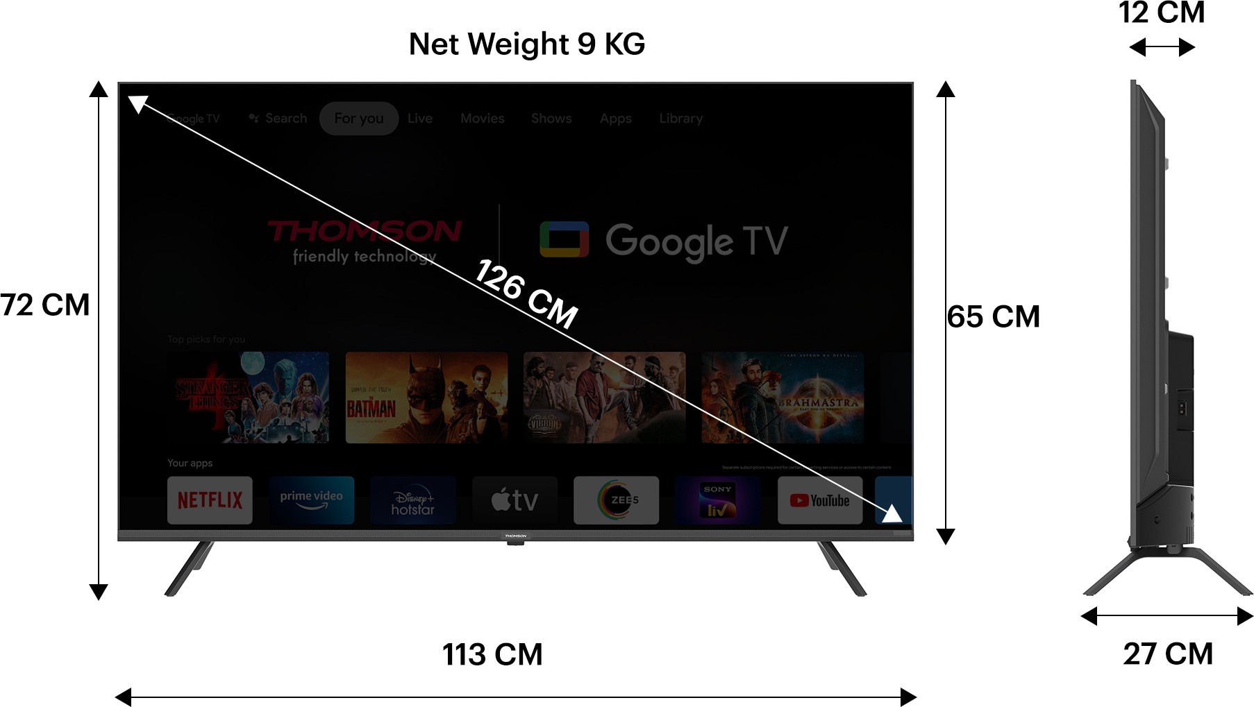 Thomson   (50 inch) Ultra HD (4K)QLED (Q50H1000)