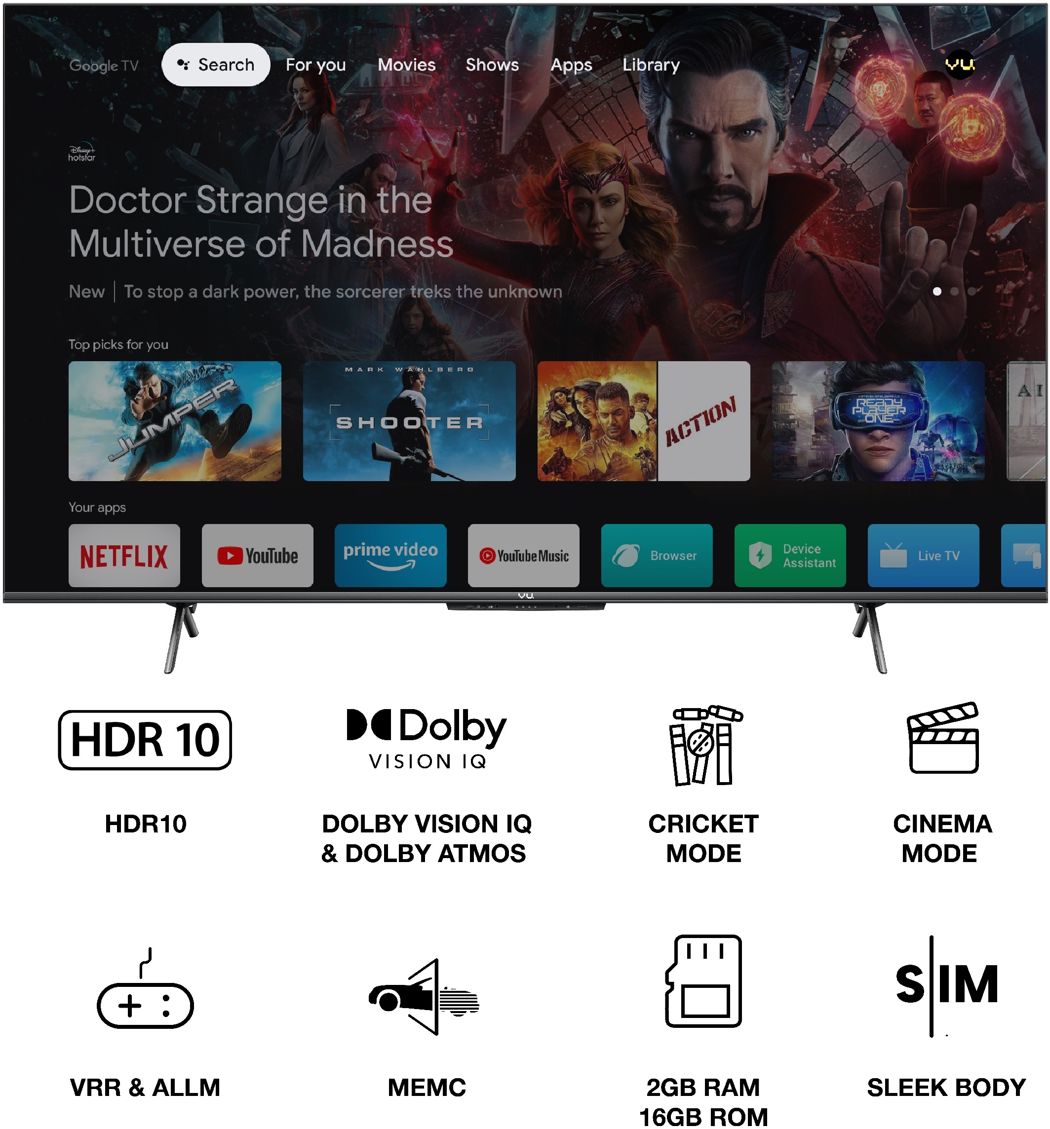 Vu GloLED (55 inch) Ultra HD (4K)Glo Panel (55GloLED-3 Yrs) Vu GloLED (55 inch) Ultra HD (4K)Glo Panel (55GloLED-3 Yrs)