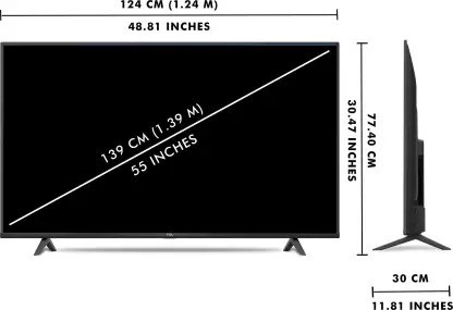 TCL P616 (55 inch) Ultra HD (4K)A+ Grade (55P616) TCL P616 (55 inch) Ultra HD (4K)A+ Grade (55P616)
