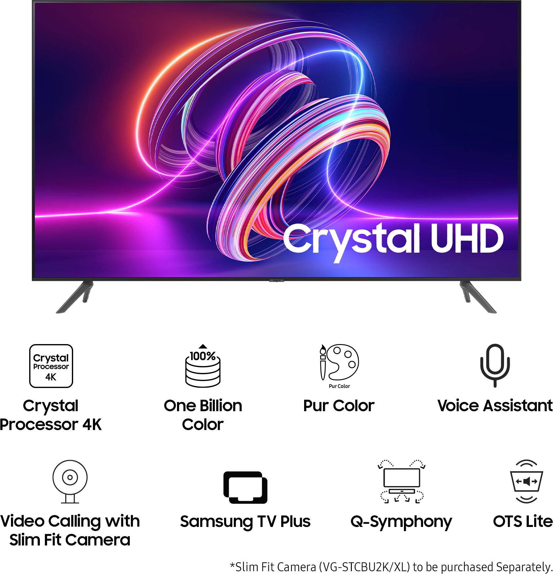 SAMSUNG Crystal Vision 4K iSmart Series (55 inch) Ultra HD (4K)QLED (UA55CUE70AKLXL) SAMSUNG Crystal Vision 4K iSmart Series (55 inch) Ultra HD (4K)QLED (UA55CUE70AKLXL)