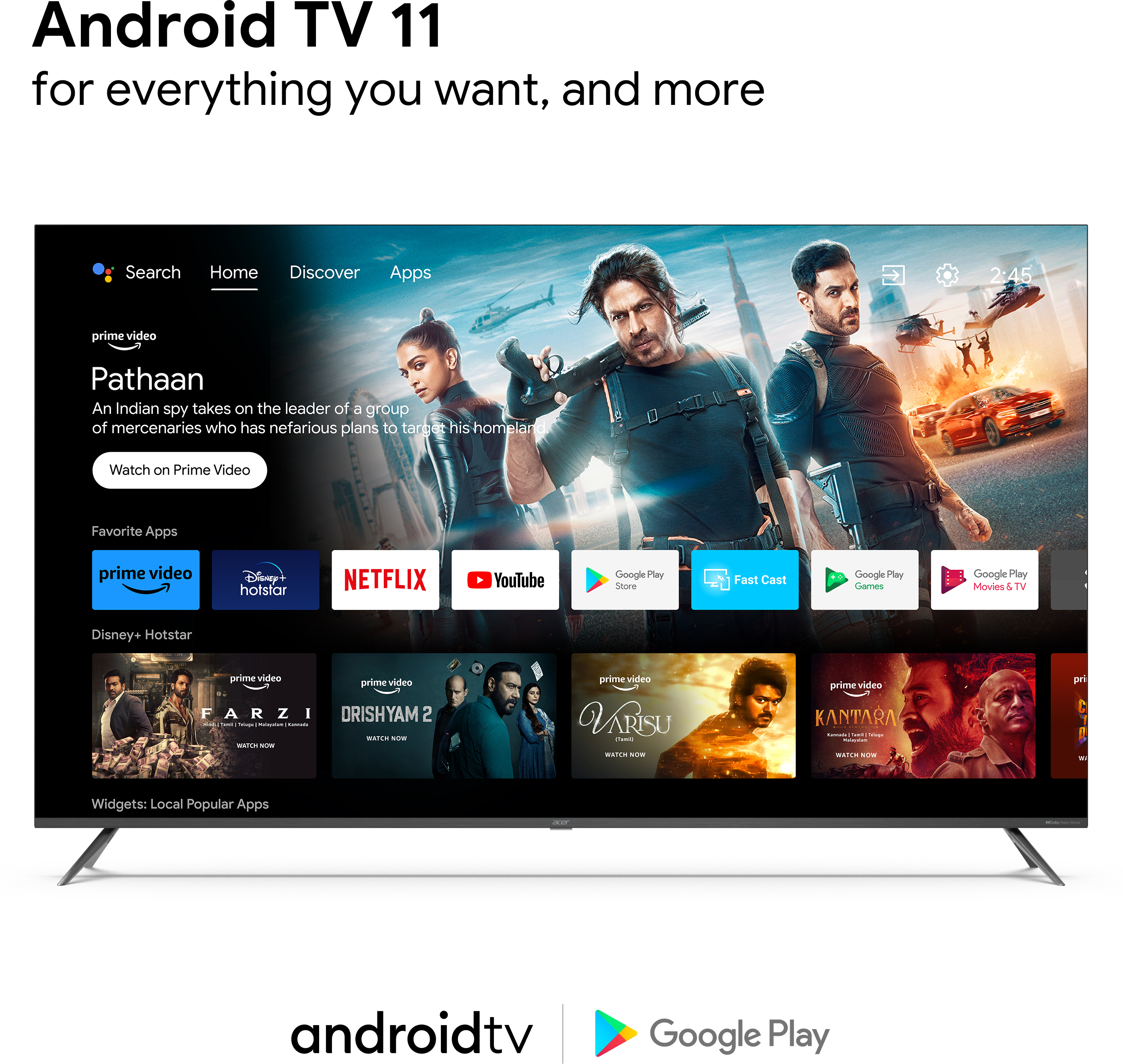 Acer  I Series (65 inch) Ultra HD (4K) (AR65AR2851UDFL)