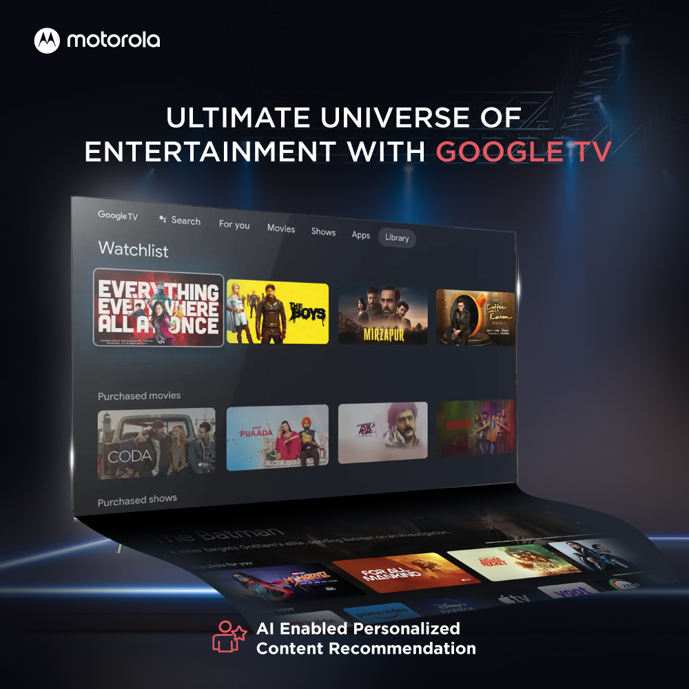 MOTOROLA EnvisionX (65 inch) Ultra HD (4K) (65UHDGQMWS5Q) MOTOROLA EnvisionX (65 inch) Ultra HD (4K) (65UHDGQMWS5Q)