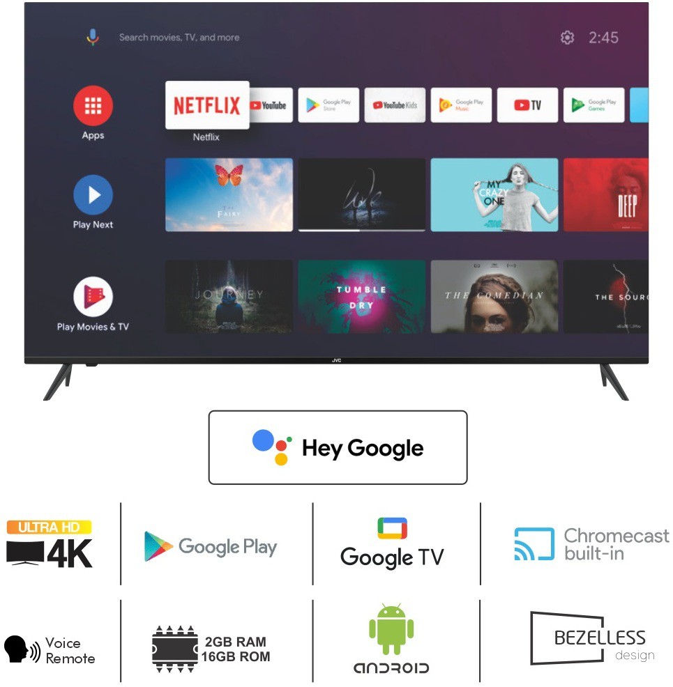 JVC (58 inch) Ultra HD (4K) (LT-58NQ7135CGX) JVC (58 inch) Ultra HD (4K) (LT-58NQ7135CGX)