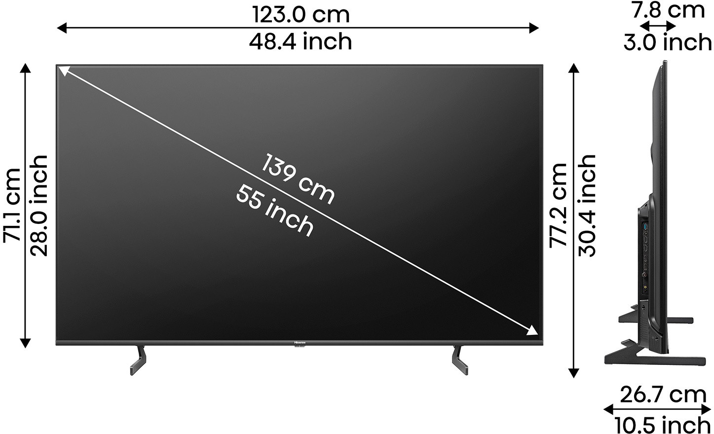 Hisense (55 inch) Ultra HD (4K) (55U7H) Hisense (55 inch) Ultra HD (4K) (55U7H)