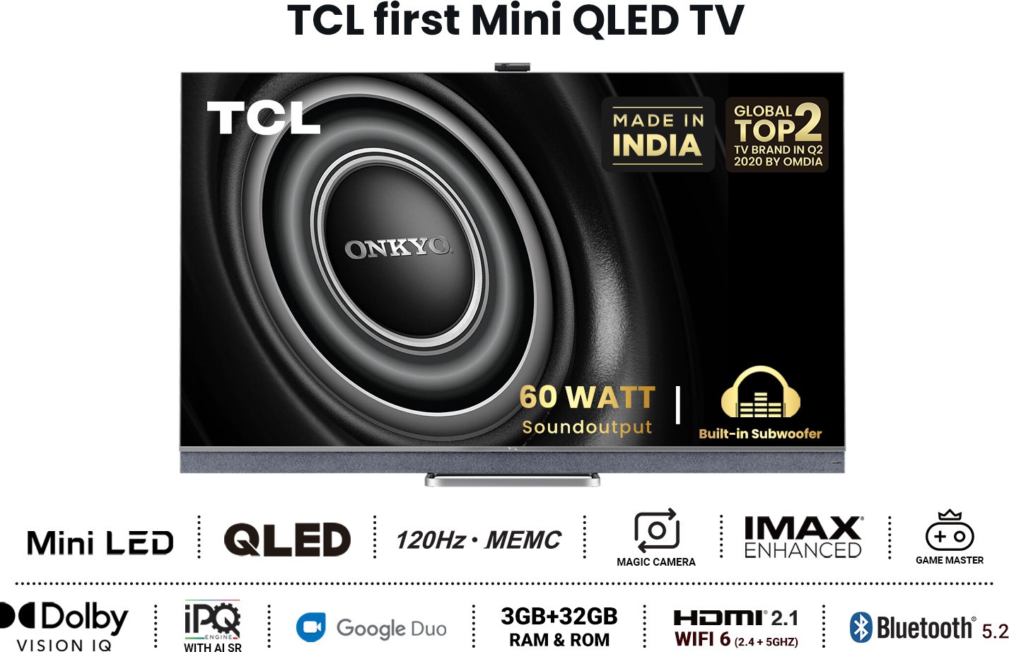 TCL C825 (55 inch) Ultra HD (4K)A+ Grade (55C825) TCL C825 (55 inch) Ultra HD (4K)A+ Grade (55C825)