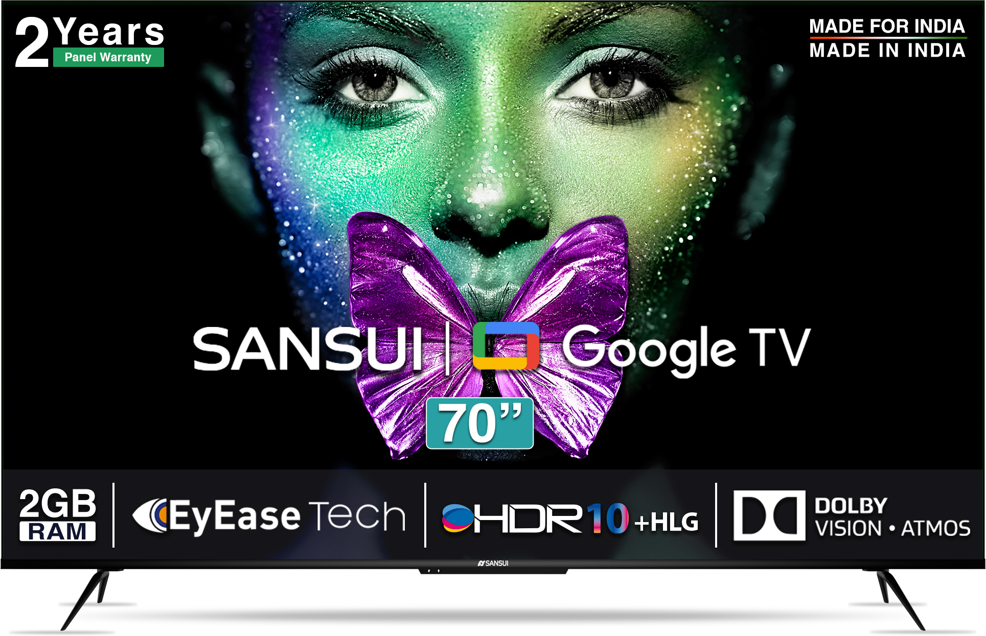 Sansui (70 inch) Ultra HD (4K) ( JSW70GSUHDFF )