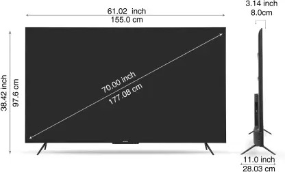Sansui (70 inch) Ultra HD (4K) (JSW70ASUHDFF) Sansui (70 inch) Ultra HD (4K) (JSW70ASUHDFF)
