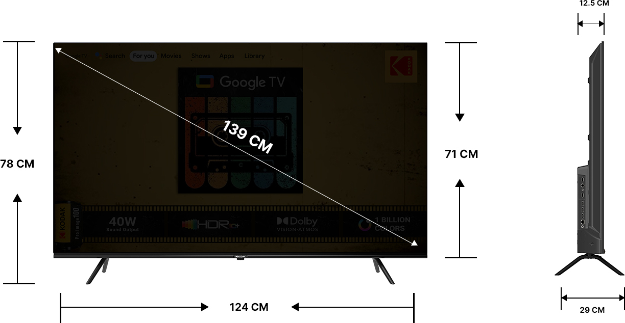KODAK CA PRO (55 inch) Ultra HD (4K)LED (55CAPROGT5014) KODAK CA PRO (55 inch) Ultra HD (4K)LED (55CAPROGT5014)