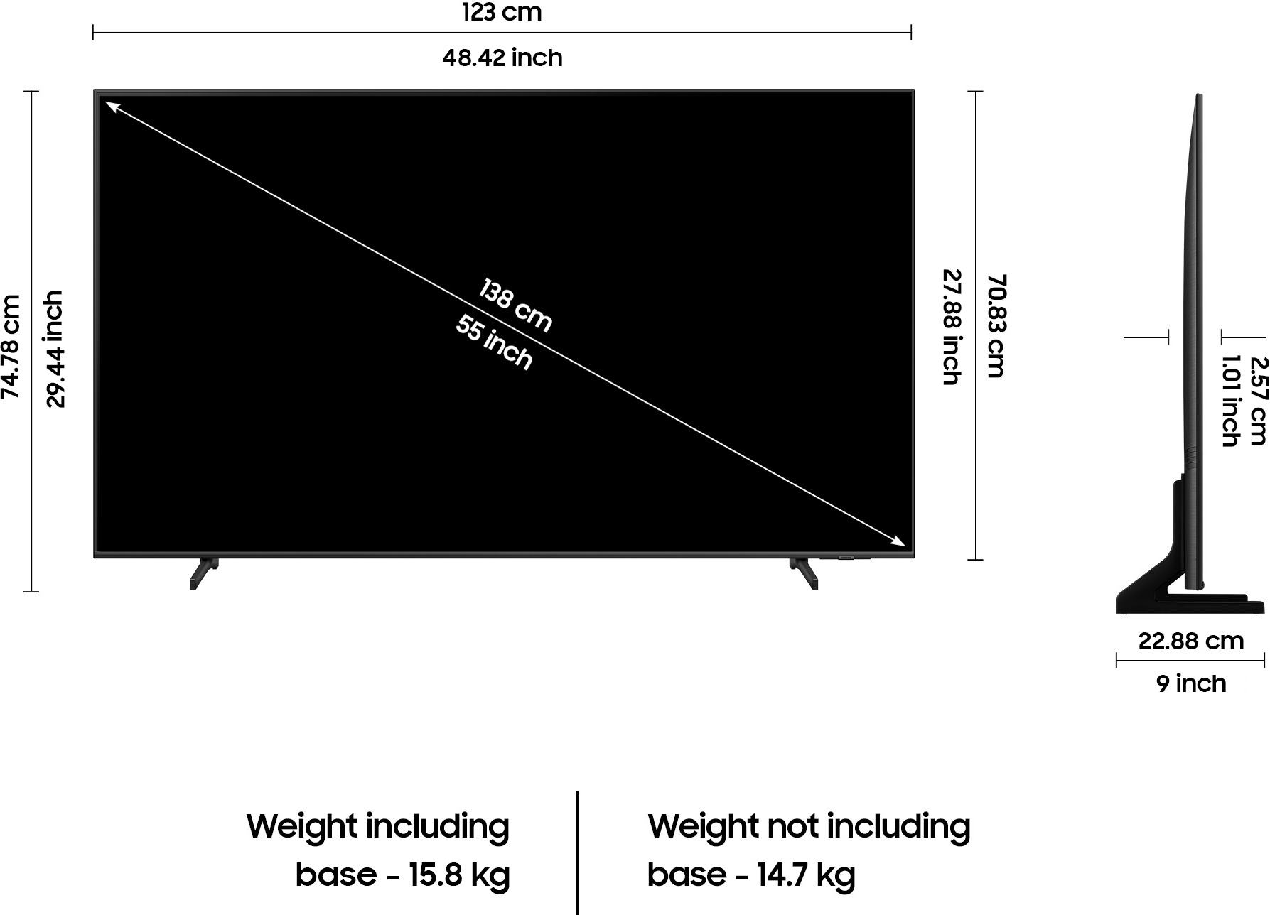 SAMSUNG (55 inch) Ultra HD (4K)QLED (QA55QE1CAKLXL) SAMSUNG (55 inch) Ultra HD (4K)QLED (QA55QE1CAKLXL)