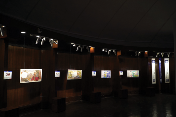 The French banknote exibition National Gallery of Modern Art (NGMA) in Mumbai