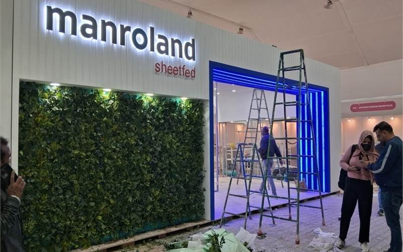 The Manroland Sheetfed stall