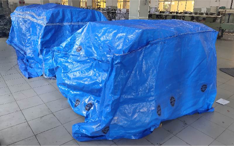The Signa 4K gathering stations which were the first to arrive at the scene, is here kept under wraps after it was unboxed