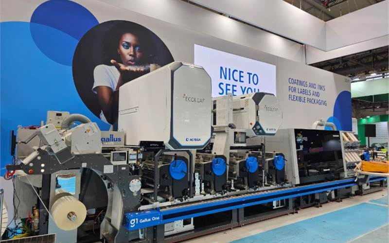 Actega will highlight its Ecoleaf metallisation technology now integrated on the Gallus One digital press