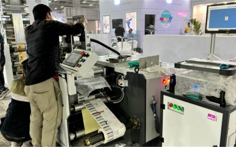 The final touch before the show begins