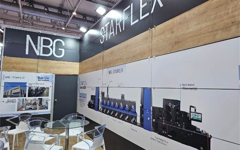 NBG will present its StarFlex narrow-web flexo press, highlighting precision, speed, inline gravure effects, LED-UV curing and tight registration for high-quality packaging print production