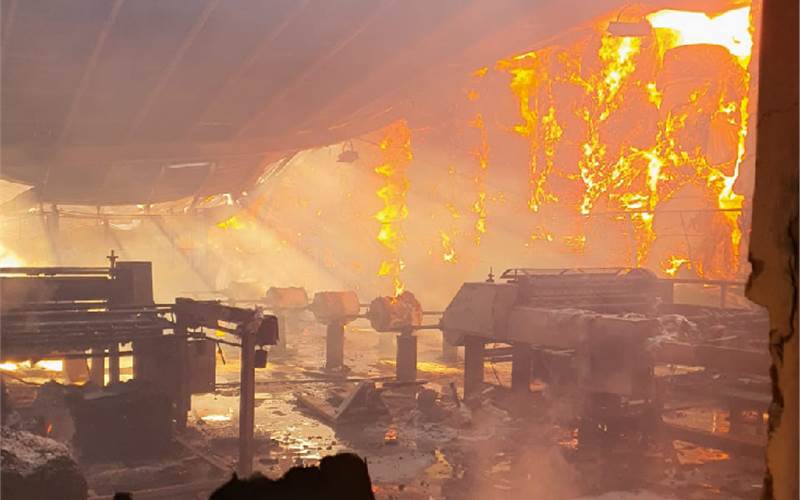 Fire breaks out at Thomson Press paper warehouse