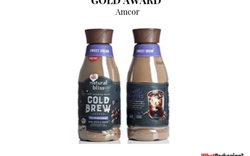 46 oz Coffeemate natural bliss Cold Brew with Amcor Geo-Strap base