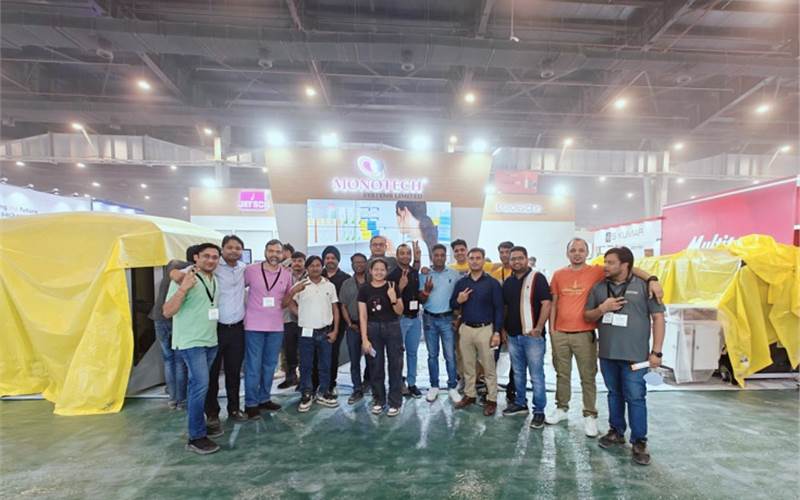 The Monotech Systems team giving the finishing touches