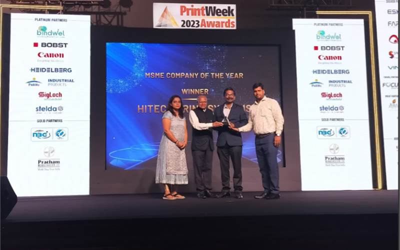 PrintWeek Awards 2023: Hitech Print Systems wins MSME Company of the Year (Joint Winner)