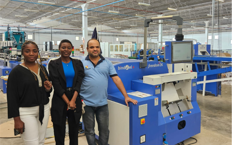 Indian manufactured Bindwel installed in Angola