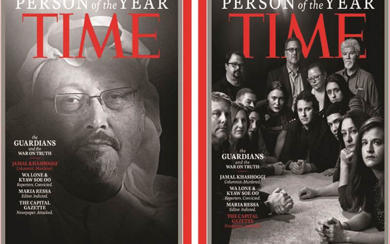 Slain, jailed journalists named Time’s Person of Year