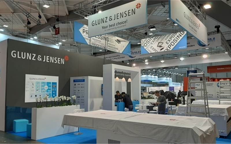 Glunz & Jensen displayed an array of products