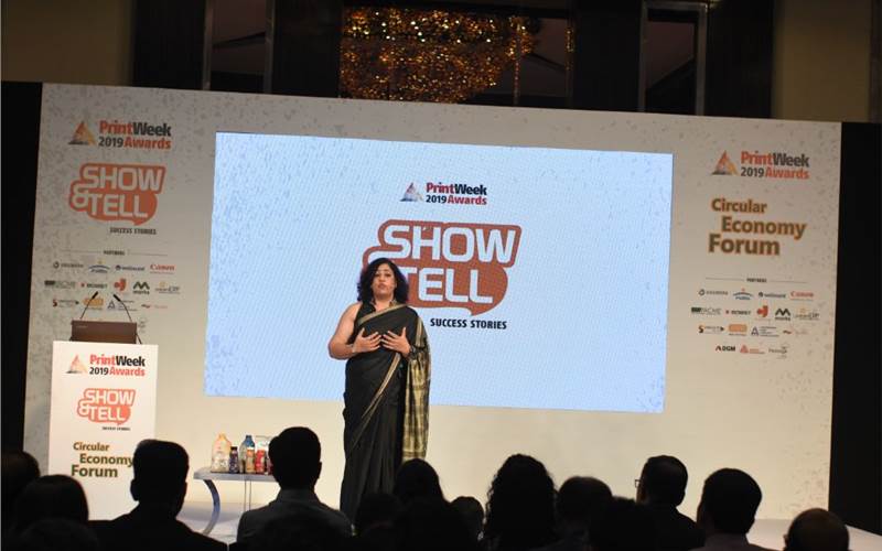 Meenakshi Sapru of Huhtamaki PPL demonstrates how the company is using digital technology to create packaging which gravure cannot handle