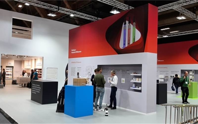 Avery Dennison displayed around 11 products on display in four “world of discovery” areas