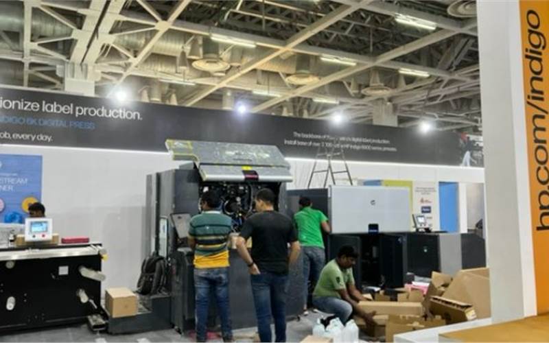 The HP stall getting ready