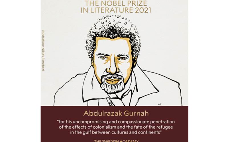 Zanzibar-born Abdulrazak Gurnah wins 2021 Nobel Prize in literature