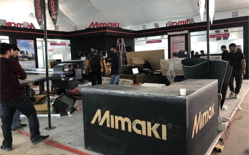 The Mimaki stall