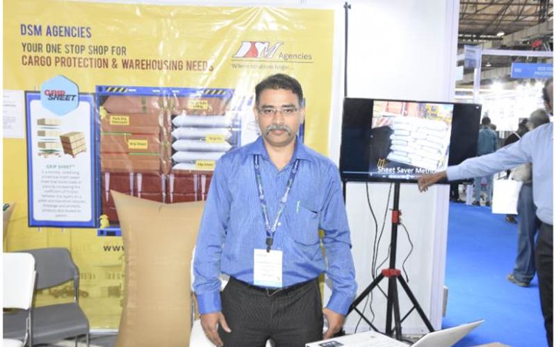 S Venketraman of DSM Agencies explained about pallet stabilisation