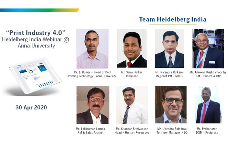From smart print shop to pre-press and MIS concepts – a Heidelberg India online masterclass