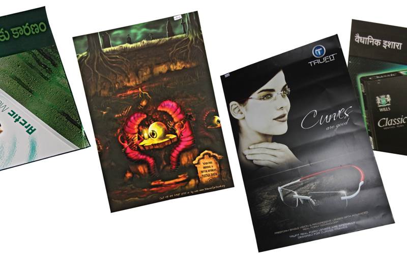 PrintWeek India Poster Printer of the Year 2011 - Pragati Offset. According to the company, it changed the artwork of this entry to achieve best animation along with the movement in vertical axis since the poster would be stationery on the wall and people would walk past it