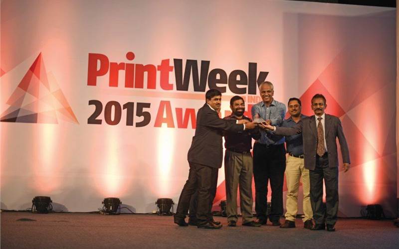 The second book category award, Book Printer (Specialty) saw Jak Printers pick up the trophy for its books – Changing Skylines, 50 Influences, Royal Recipes from the Taj Grand Palaces, and 4th Dimension Architecture. The presentation had an interlude - P Sajith sang a series of swaras beautifully composed in Shankara-bharanam form of Carnatic music