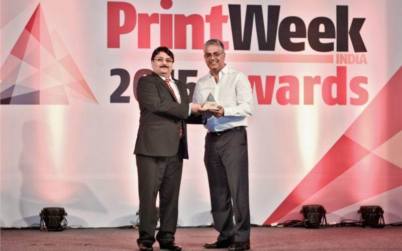 Photo Album Printer was one category where everyone was a winner, said one of the judges. The best among the equals in the category were two firms, Mazda Imaging and last year’s winner Sri Sivarama Digital Press. The single-run Nadie weds Raj wedding album, printed on HP Indigo 10000, was finished with textured cover, and window picture with pearl finish, plus had a seamless flat binding. Category Sponsor: Canon India