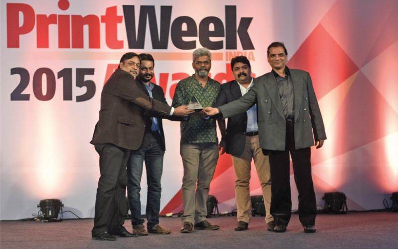 Neat Graphics, the second winner produced stunning posters of Drishyam in different sizes, Elevation in 3D for an architect firm, and Mahindra Gusto scooter with a car-like feature as entries in the Industrial Product Printer category