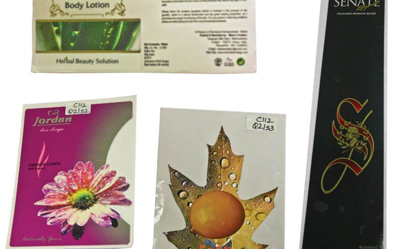 PrintWeek India Label Printer of the Year 2012 - Any Graphics. The labels were printed on a six-colour plus inline coater, fully loaded interdeck UV, letterpress printing machine. Pre-press was done through Esko workflow ripped through an Esko Merge/Expose software and blocks made of Esko 2120 CTP