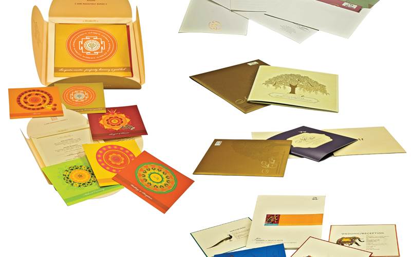 PrintWeek India Social Stationery Printer of the Year 2012 - Screen Art Enterprises. The job was printed with the special four-colour printing and special foiling and 1+1 card pasting with perfect border punching. The paper used was Natural Evolutionary card, Antique Gold and Metallic White gold and the print quantity ranged from 500 to 2,000 sets