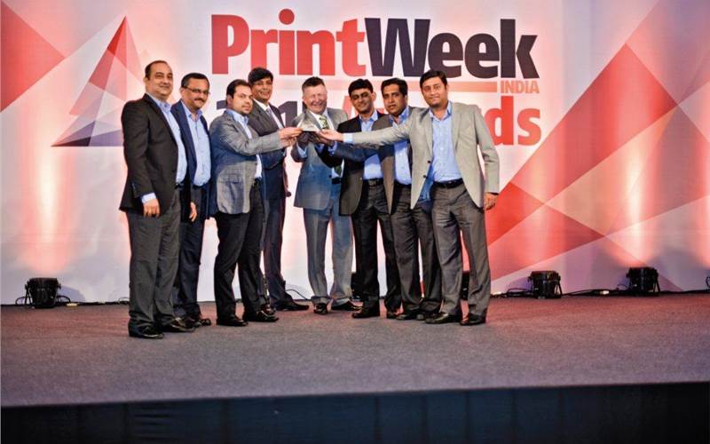 The 26th category and the ultimate accolade: the PWI Printing Company of the Year 2015. The winner: Manipal Technologies. This is the third time Manipal has won the award, this time beating off a stiff competition from seven deserving companies, all of whom have the clout to win the Award at any given night