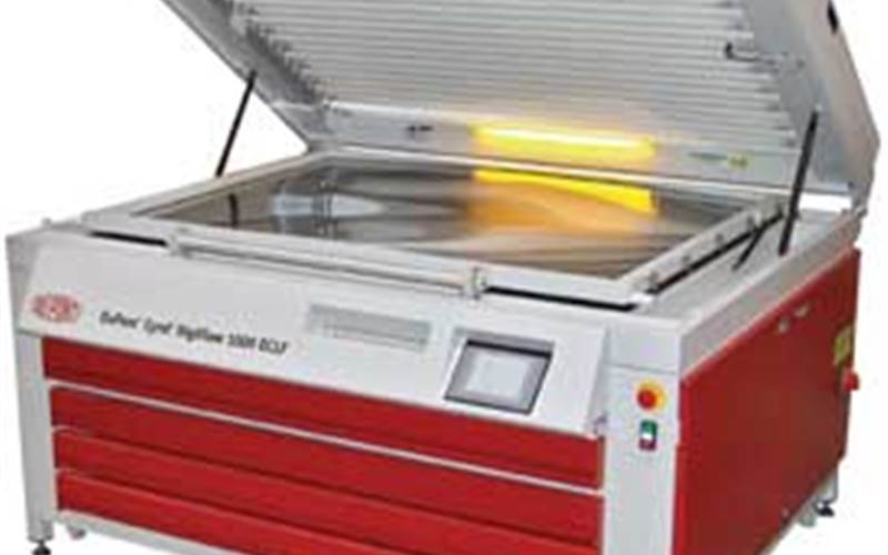 Digiflow 1000 ECLF - Dupont: Dupont Packaging Graphics’s Digiflow 1000 ECLF exposure unit, which boasts of improving solid ink densities and print contrast, is designed for use on an as-needed basis. The USP is that it can easily switched between standard digital dot and flat top dot. What’s unique about DigiFlow is that it fits in the existing workflow without the need of additional steps. This system was launched at Drupa 2012 and has seen four installations in India. Please read a detailed review on Page 28
          Stall No: B52